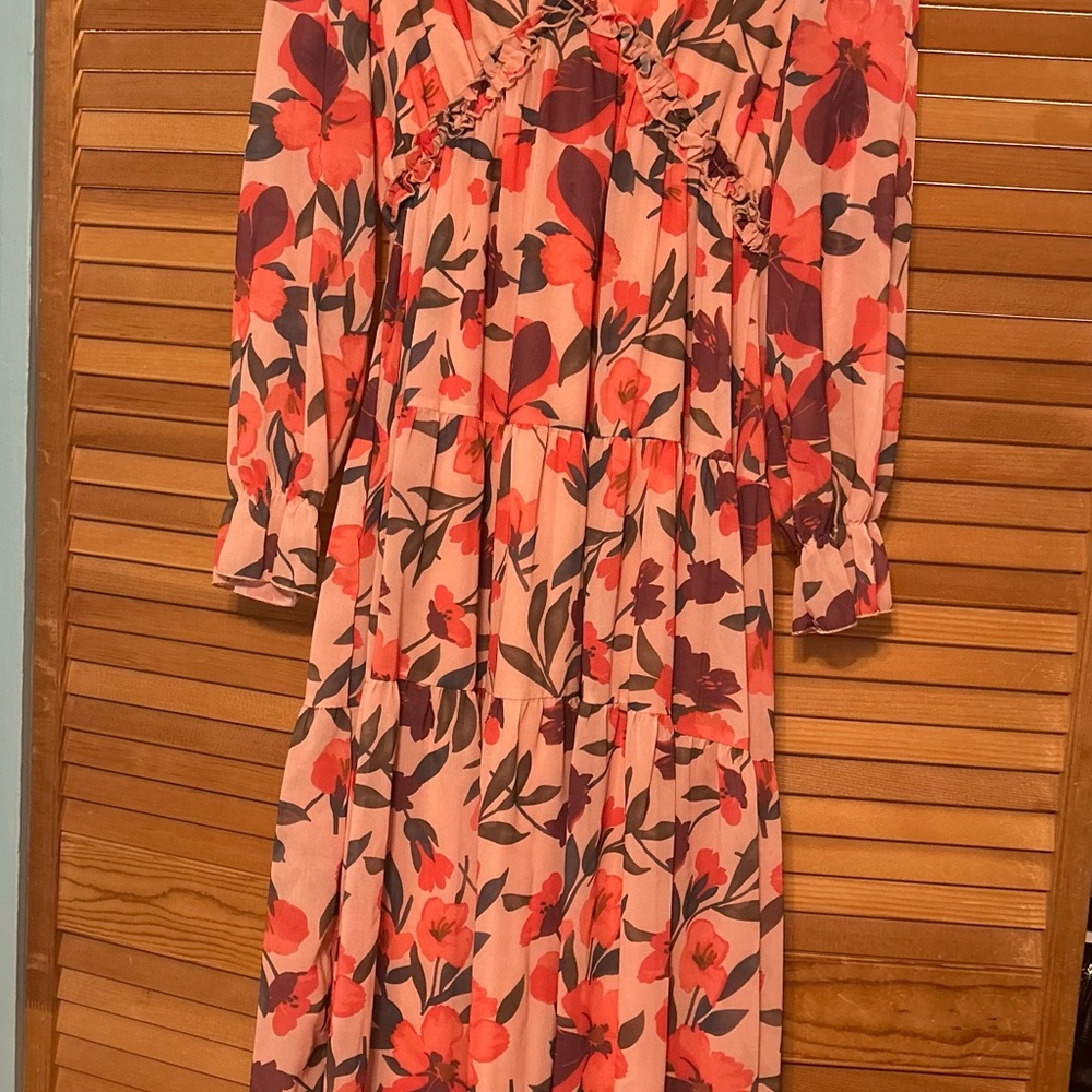 Floral Long-Sleeve Dress